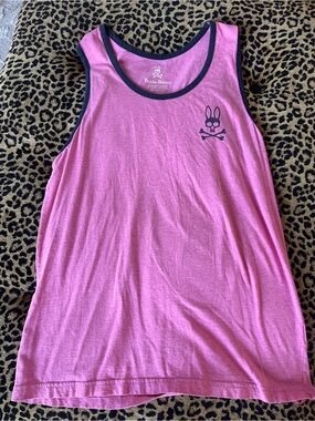 Psycho Bunny Tank Top Logo Shirt Tee Workout Gym Casual SZ XL (7)